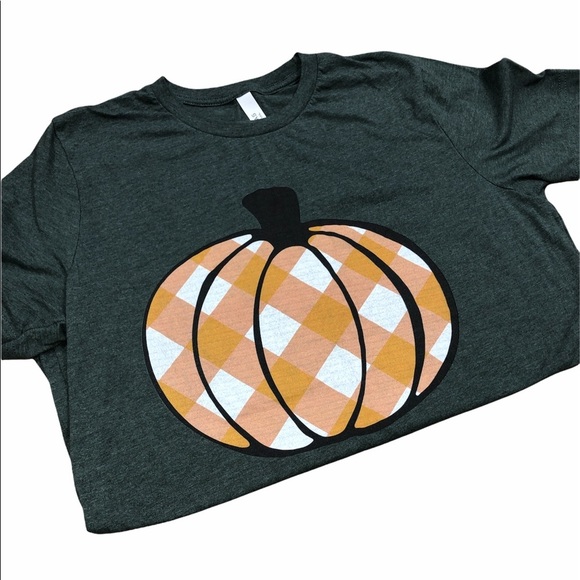 Large green & orange Fall T-shirt - Picture 3 of 7